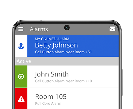 Cropped image of a phone featuring QUANTUM mobile app